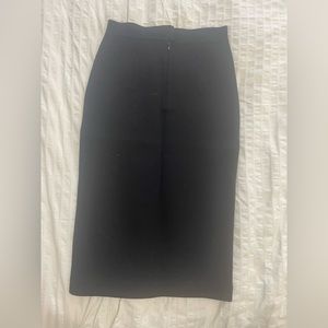 3.1 Phillip Lim black merino wool pencil skirt